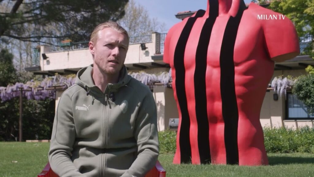 Simon Kjær Interview Before Napoli vs AC Milan - Champions League