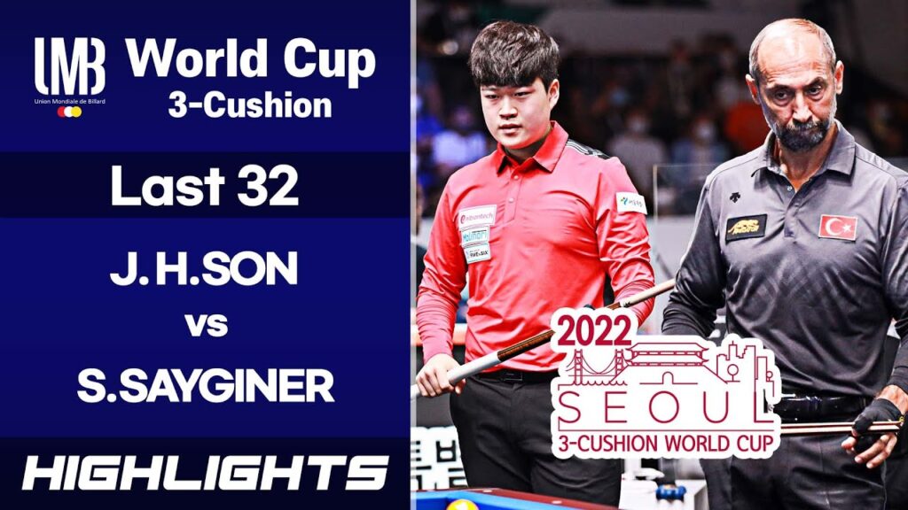 Last32 - 손준혁 SON Jun Hyuk vs 세미 사이그너 Semih SAYGINER. H/L