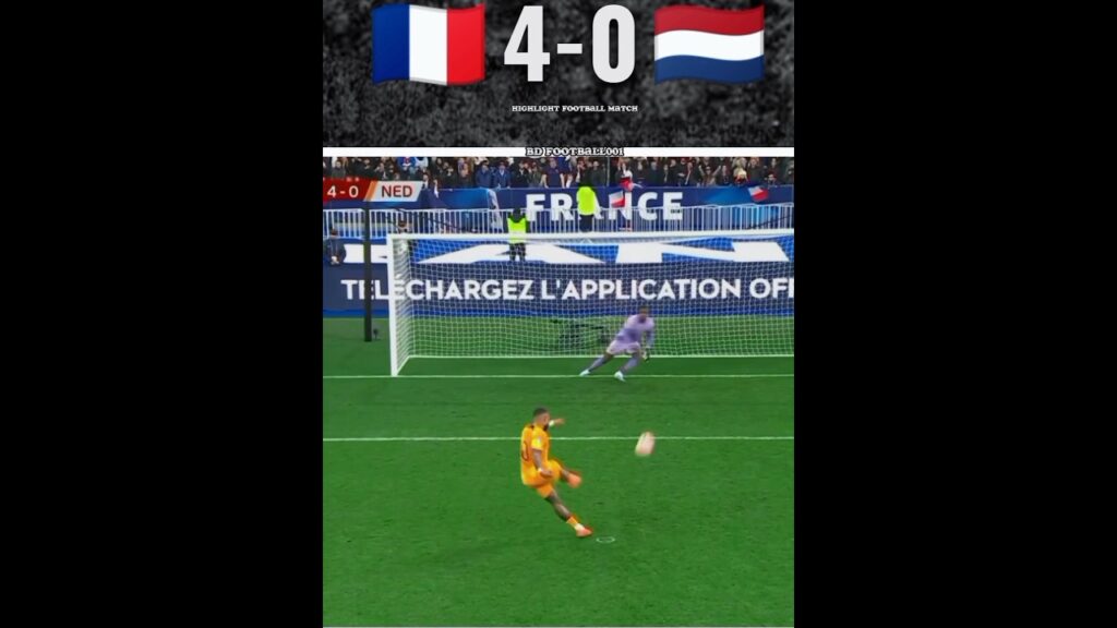 France🇨🇵(4)-(0)🇳🇱Netherlands  European Qualifiers 2023 highlight football match #mbappe