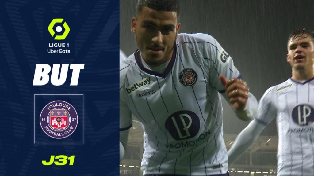 But Zakaria ABOUKHLAL (37' - TFC) TOULOUSE FC - OLYMPIQUE LYONNAIS (1-2) 22/23