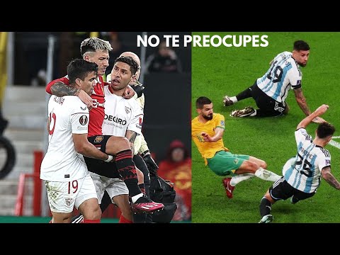 Lisandro Martinez was helped by his Argentine teammates Lisandro Martinez was helped by his Argentine teammates