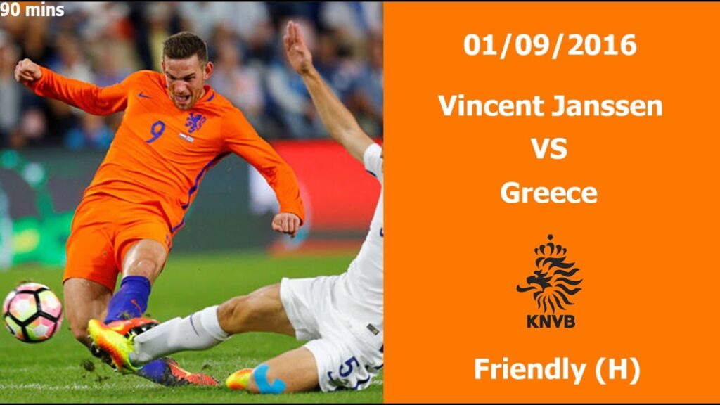 Vincent Janssen vs Greece (H) 16/17 (Individual Highlights)