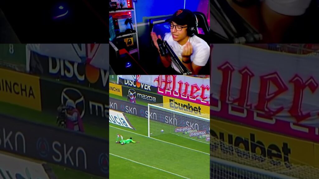 Atajada milimétrica de Dida Domínguez🤯 #ecuador #ldu #ligadequito #reaccion