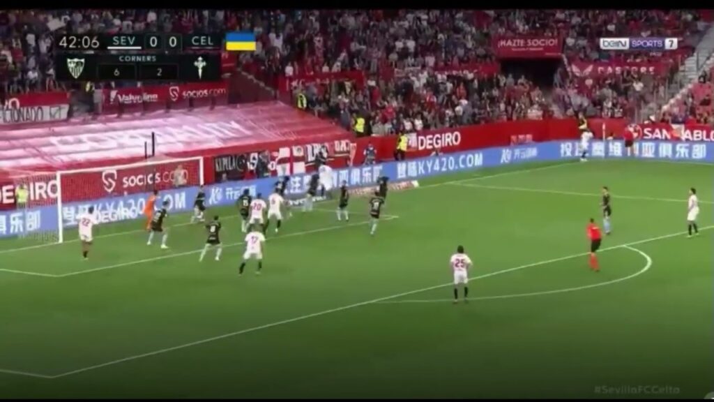 Youssef En Nesyri goal in Seville vs Celta Vigo