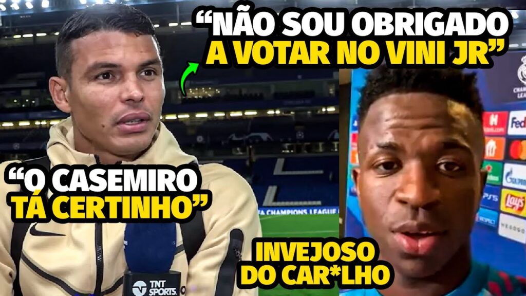 TRETA NA SELEÇÃO! THIAGO SILVA MANDOU A REAL E PASSOU VERGONHA AO IGNORAR VINI JR NO PRÊMIO DA FIFA