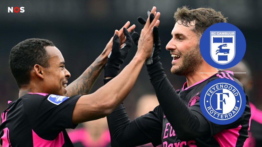 Feyenoord weer stapje dichterbij kampioenschap | samenvatting SC Cambuur - Feyenoord | NOS Sport