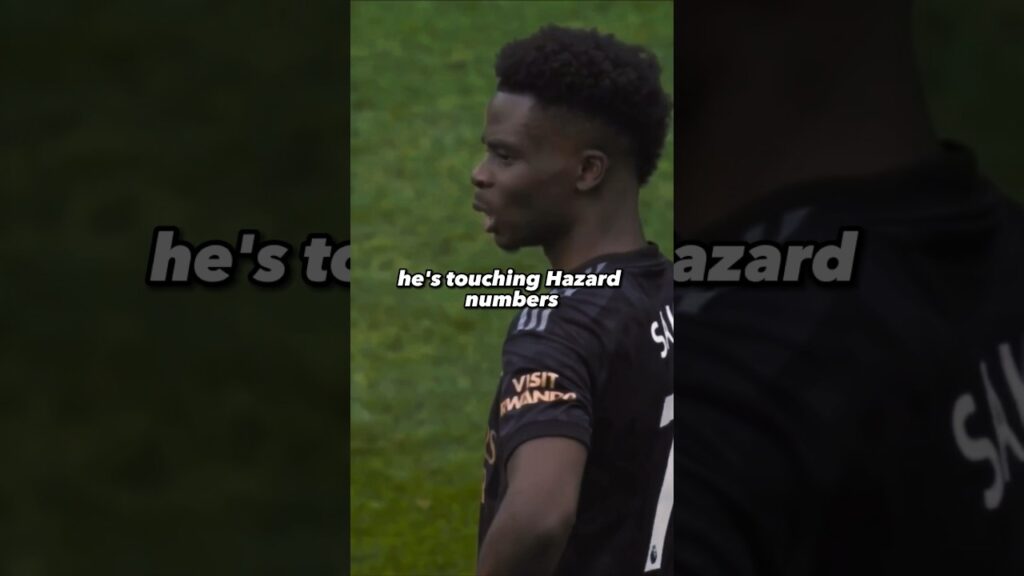 Saka being compared to Eden Hazard 😬 #arsenal #premierleague #championsleague