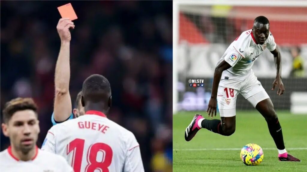 La Liga: Deuxième carton rouge déjà pour Pape Gueye avec le FC Séville lors du match contre le Celta