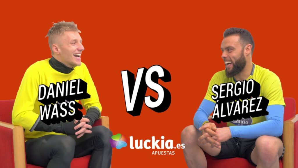 El cara a cara de Luckia entre Daniel Wass y Sergio Álvarez