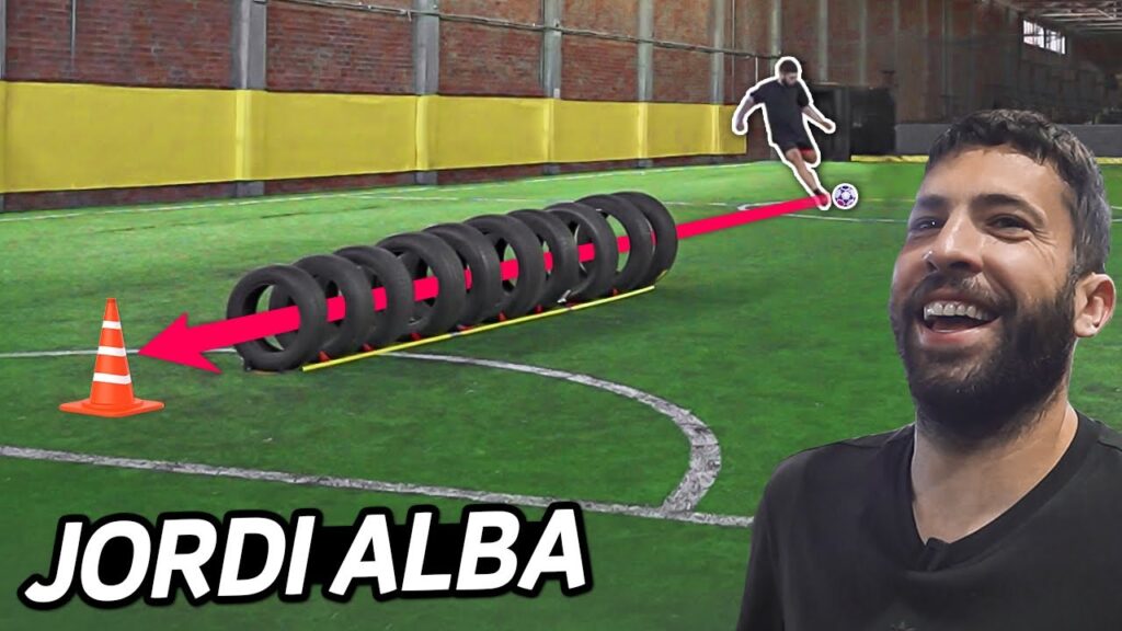 CAN JORDI ALBA HIT THE CONE THROUGH TEN TIRES?