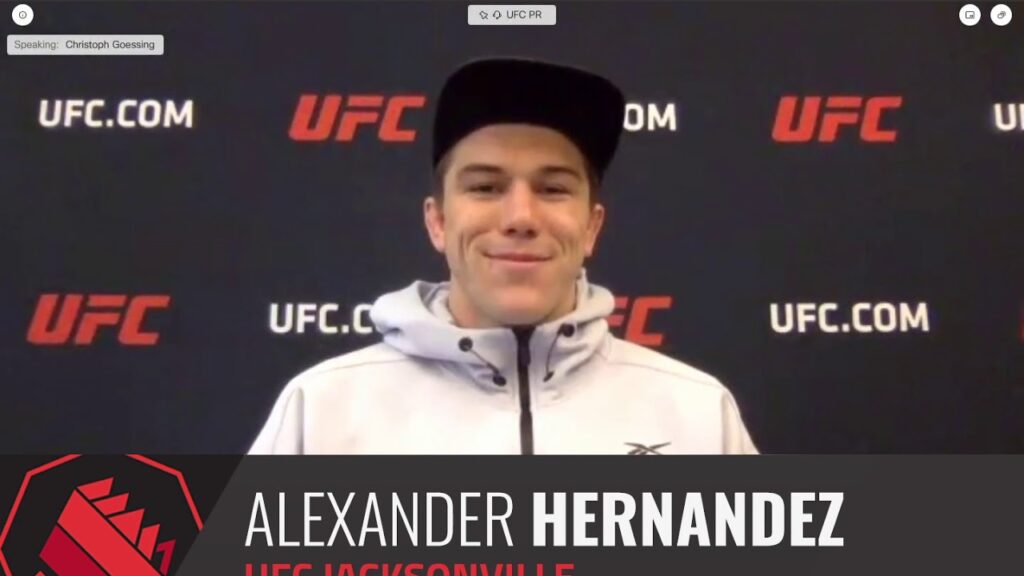 UFC Jacksonville: Anthony Hernandez virtual media day scrum