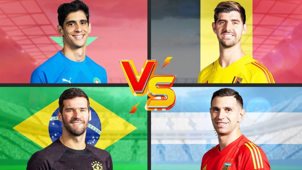 Bounou 🆚 Courtois 🆚 Alisson 🆚 Martinez