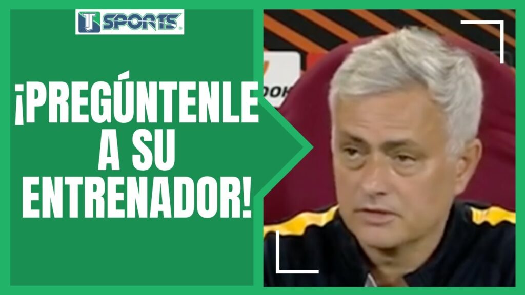 EVADE José Mourinho PREGUNTA sobre el MOMENTO GOLEADOR de Santiago Giménez con el Feyenoord