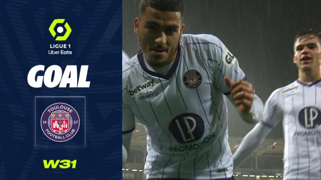 Goal Zakaria ABOUKHLAL (37' - TFC) TOULOUSE FC - OLYMPIQUE LYONNAIS (1-2) 22/23