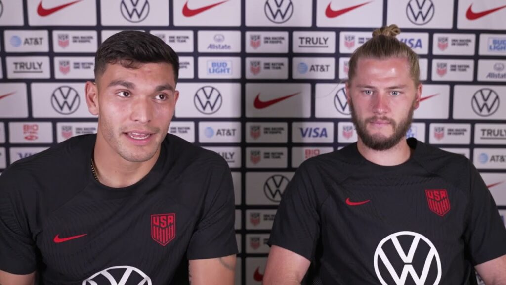 USMNT forward Brandon Vazquez and defender Walker Zimmerman talk ahead Team USA's friendly vs Mexico
