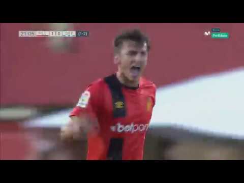 Mallorca vs Deportivo 3-0, gol de Budimir