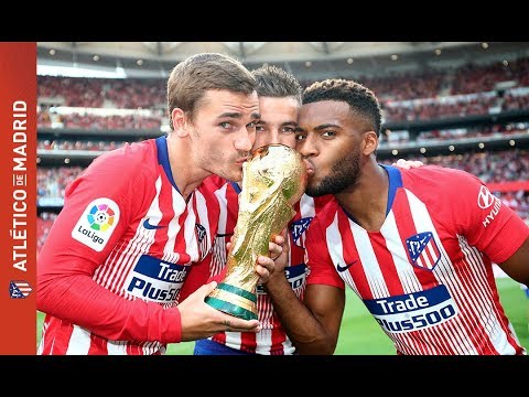 ¡Griezmann, Lucas Hernandez y Lemar ofrecieron la Copa del Mundo a toda la afición!