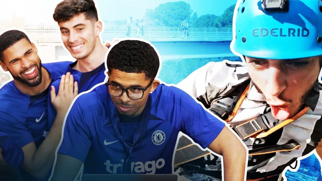 Havertz, Fofana and Loftus-Cheek take on the role of travel agents for Yani's trip to Barcelona 😅✈️