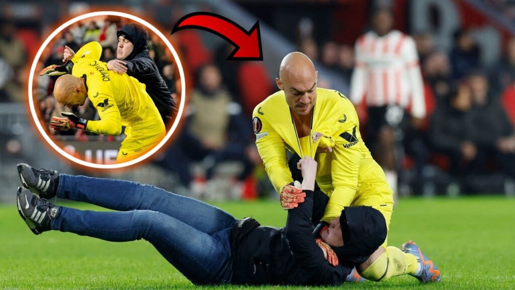 😱 DMITROVIC REDUCE a un espontáneo que fue a AGREDIRLE