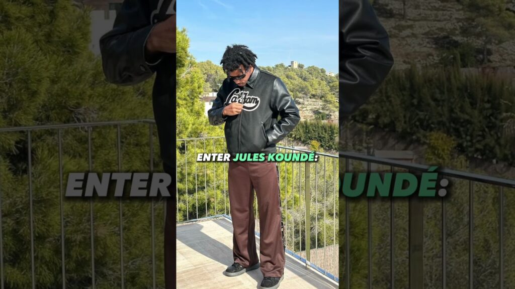 Bro really is the GOAT. #shorts #football #fashion #jules #kounde #barcelona #laliga #drip