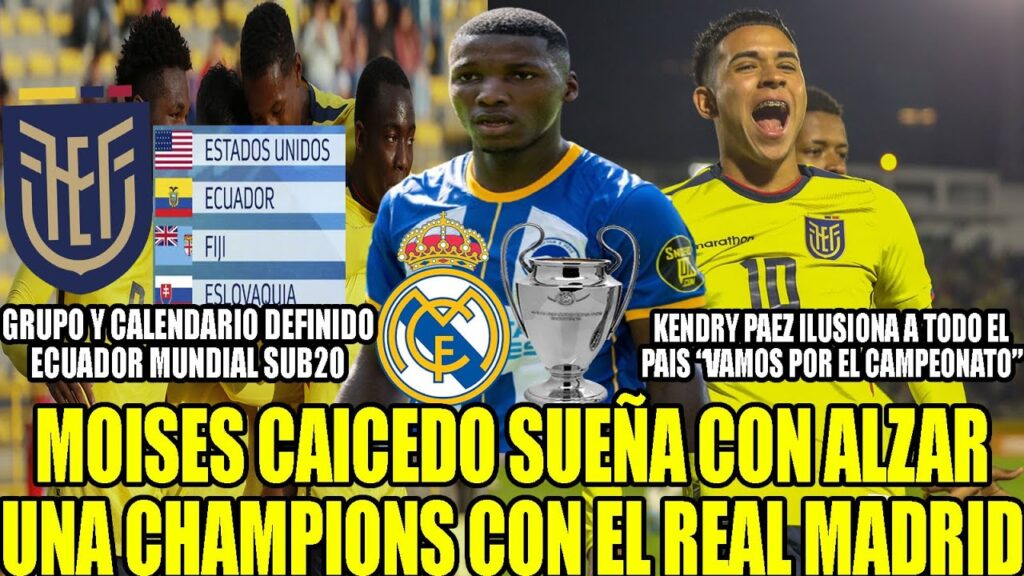 KENDRY PAEZ ILUSIONA A TODOS “VAMOS POR EL TÍTULO” MOISES CAICEDO SUEÑA CON JUGAR EN EL REAL MADRID!