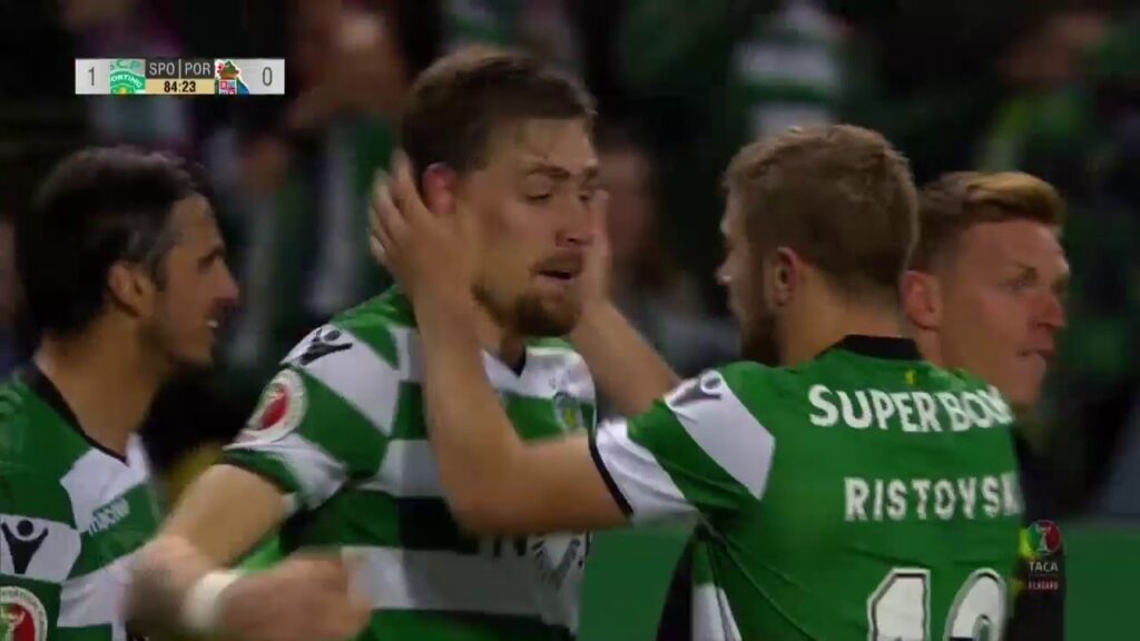 Goal | Golo Coates! Sporting (1)-0 FC Porto (Taça Portugal 17/18 #1/2 final)