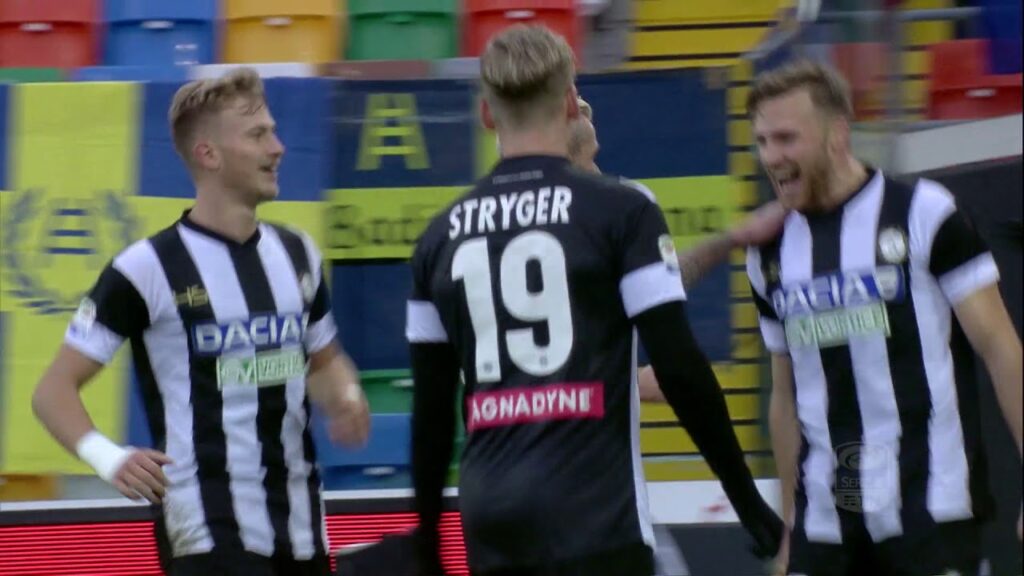 Il gol di Widmer - Udinese - Hellas Verona 4-0 - Giornata 18 - Serie A TIM 2017/18