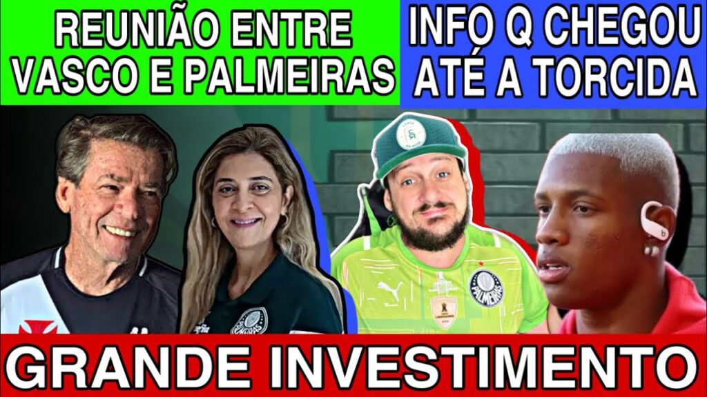 ⚠️OLHA ISSO❗️CHEGOU PARA DANILO? | VASCO SE REUNE COM PALMEIRAS