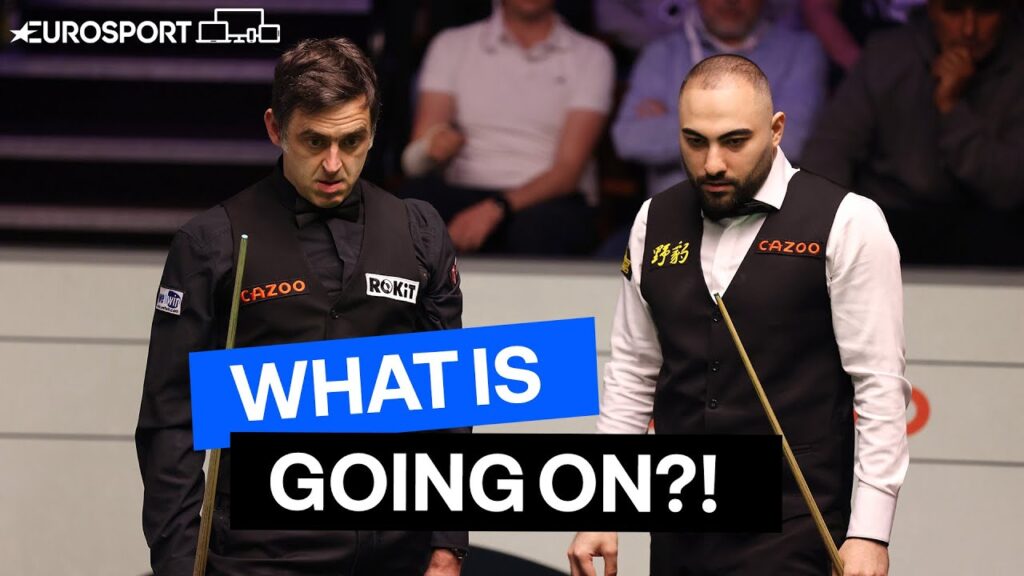 Ronnie O’Sullivan Wins Frame After Bizarre Break Off From Hossein Vafaei! 🤯 | Eurosport Snooker Ronnie O'Sullivan Wins Frame After Bizarre Break Off From Hossein Vafaei! 🤯 | Eurosport Snooker