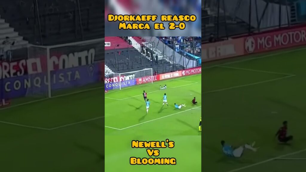 Djorkaeff Reasco marca el 2-0 para Newell's ante Blooming por la Copa Sudamericana 2023. #Futbol