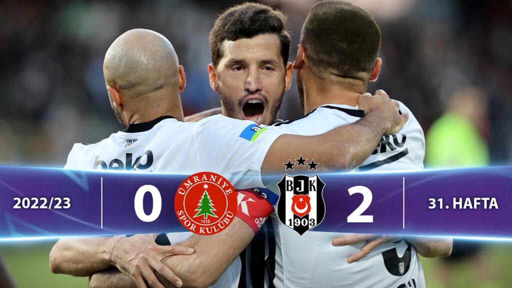 HangiKredi Ümraniyespor (0-2) Beşiktaş - Highlights/Özet | Spor Toto Süper Lig - 2022/23