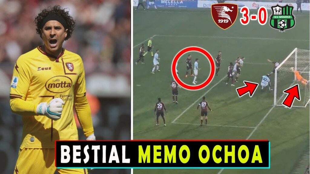 ASI CALIFICA PRENSA ITALIANA ATAJADAS de MEMO OCHOA SALERNITANA vs SASSUOLO 3-0
