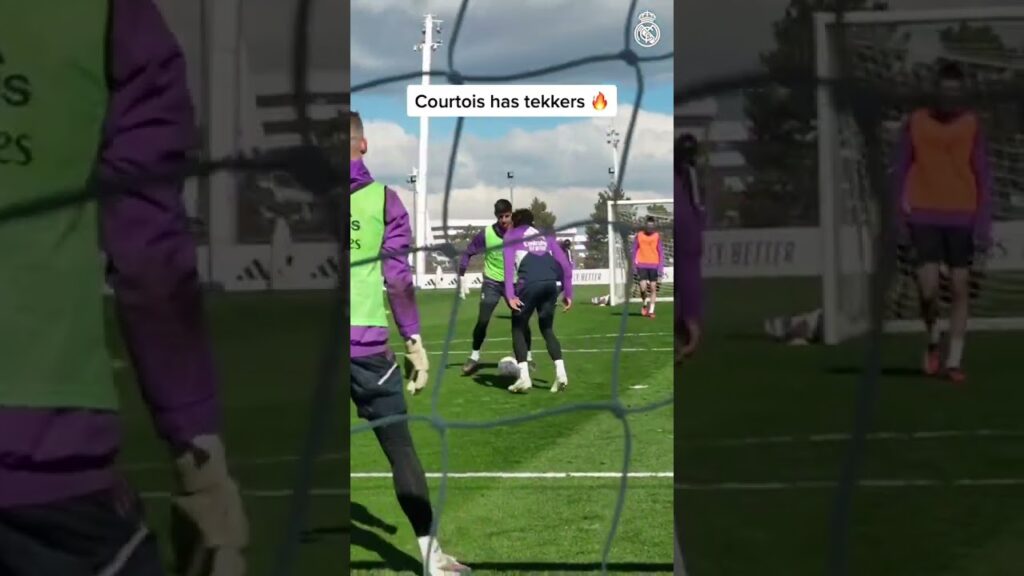 Thibaut Courtois needs to be a striker 👀 (via @realmadrid) #shorts