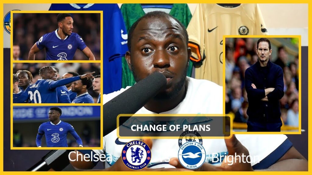 Change of Plans Aubameyang, Badiashile, and Denis Zakaria Start Chelsea vs Brighton,  Key TRANSFER