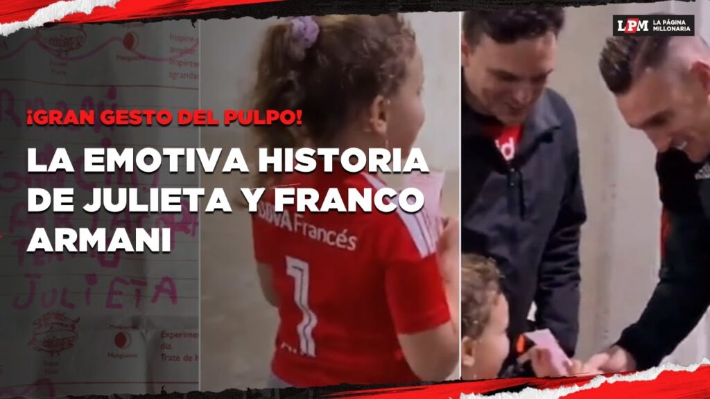 ¡EMOCIONANTE! Franco ARMANI y un hermoso gesto con una niña