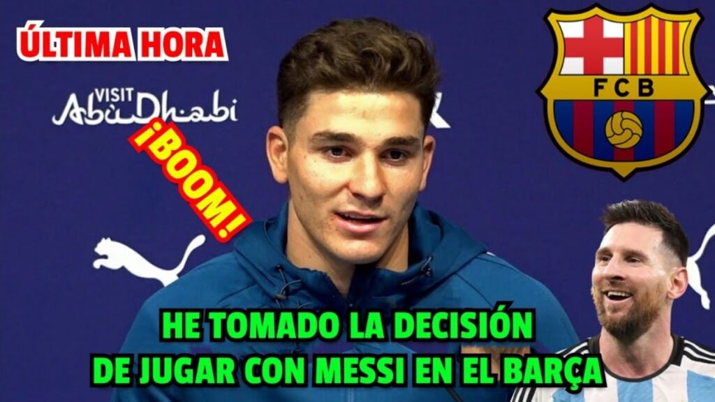 BOMBAZO EN EL CITY ¡JULIÁN ÁLVAREZ ACABA de paralizar INGLATERRA anunciando SU FICHAJE por EL BARÇA!