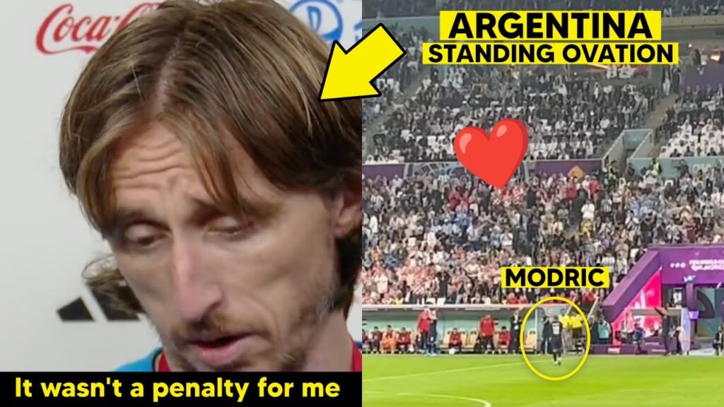 Modrić received a Standing Ovation from Argentina fans as he Walked off the pitch