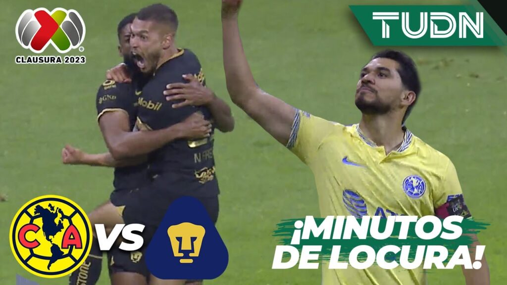 ¡JUEGO CARDÍACO! 🔥😨 Dos goles y POLÉMICA en 3 MINUTOS | América 1-1 Pumas | CL2023 Liga Mx – J16 ¡JUEGO CARDÍACO! 🔥😨 Dos goles y POLÉMICA en 3 MINUTOS | América 1-1 Pumas | CL2023 Liga Mx - J16