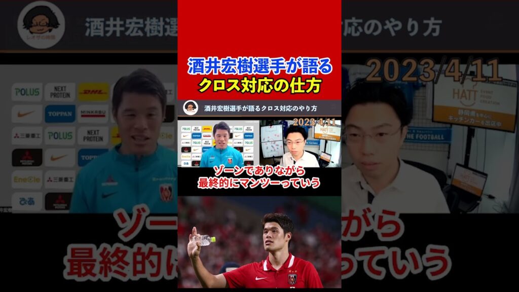 【レオザ】サッカー日本代表酒井宏樹選手が語る！クロスボールへの対応の仕方【切り抜き】