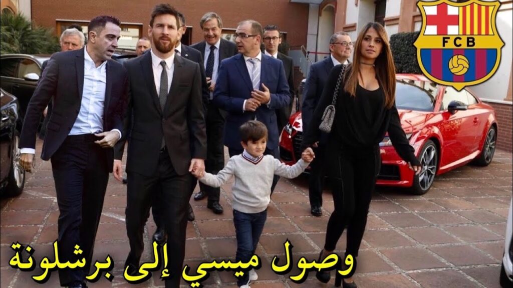 Lionel Messi arrival Barcelona Signing