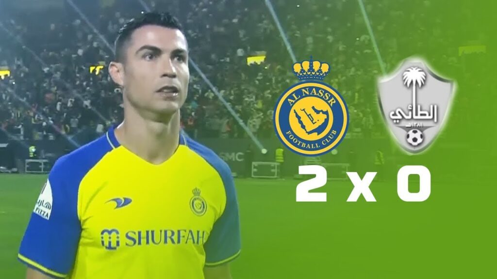 Ronaldo Goal  Al Nassr vs Al Taee 2 0 All Goals & Highlights 2023