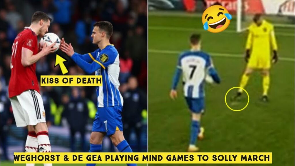 😂 Wout Weghorst & David De Gea Playing Mind Games to Solly March Penalty Miss
