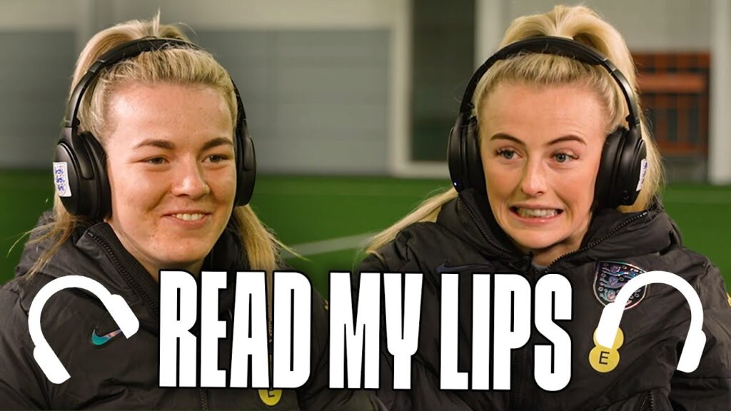 "Slid Knee? Knee Slide?" 😂 | Lauren Hemp & Chloe Kelly Take On The Read My Lips Challenge | England