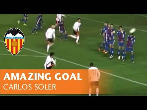AMAZING GOAL CARLOS SOLER | FREE KICK | VALENCIA CF