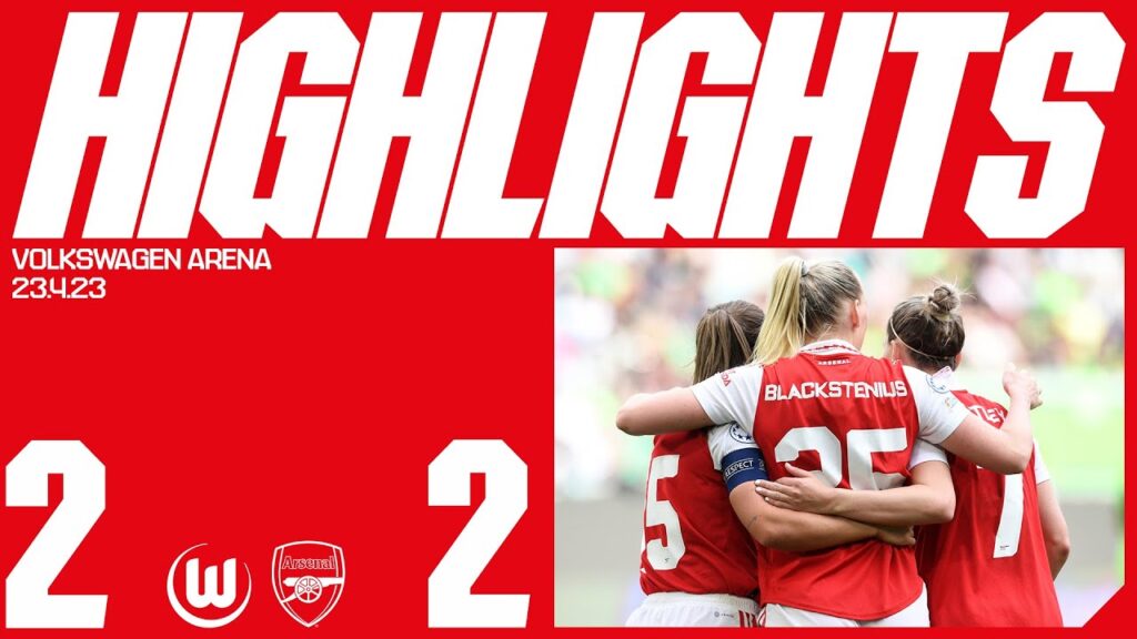 HIGHLIGHTS | Wolfsburg vs Arsenal (2-2) | UWCL | Rafaelle, Blackstenius