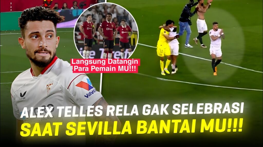 AWKWARD BANGET JADI ALEX TELLES‼️Momen Alex Telles Gak Tega Lakukan Selebrasi Saat Perayaan Sevilla