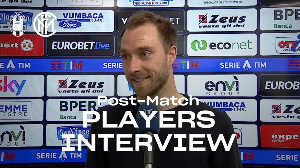 CROTONE 0-2 INTER | CHRISTIAN ERIKSEN + STEFAN DE VRIJ EXCLUSIVE INTERVIEWS [SUB ENG+ITA] 🎤⚫🔵