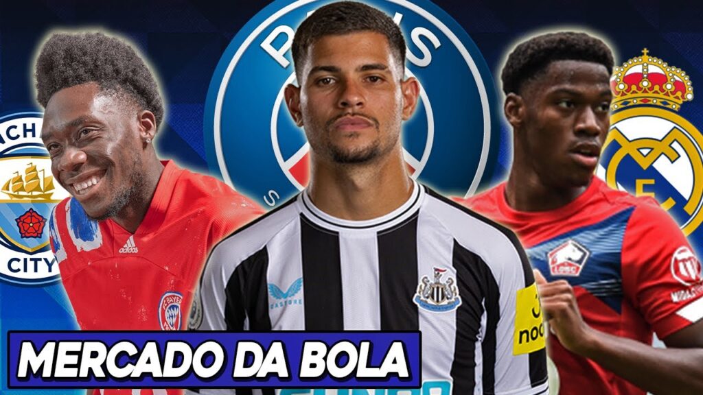 PSG prioriza Bruno Guimarães | Real Madrid mira Jonathan David | Manchester City quer A. Davies