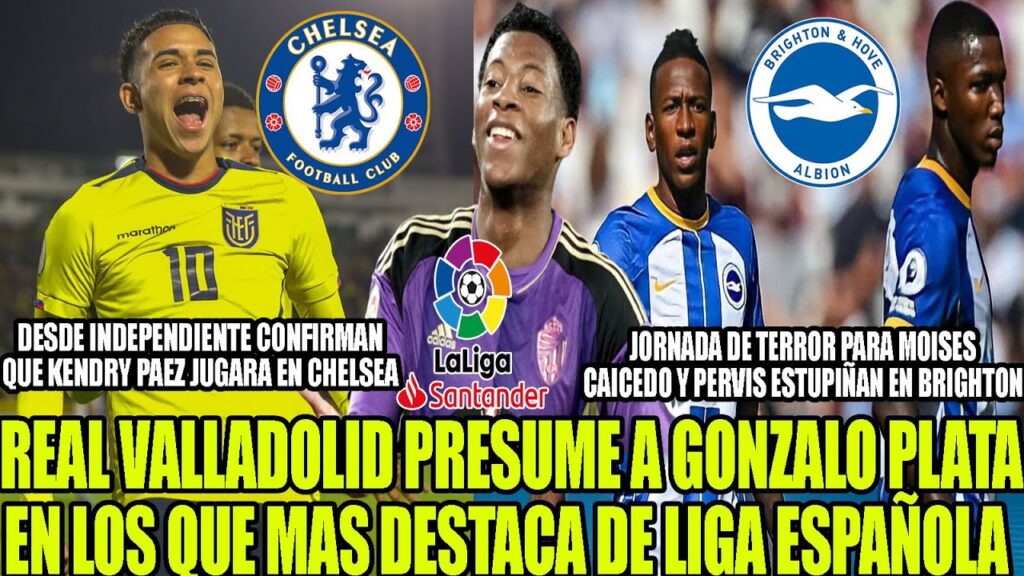 GONZALO PLATA ENTRE LOS QUE MAS DESTACA DE LIGA ESPAÑOLA! MAL DIA PARA MOISES Y PERVIS CON BRIGHTON