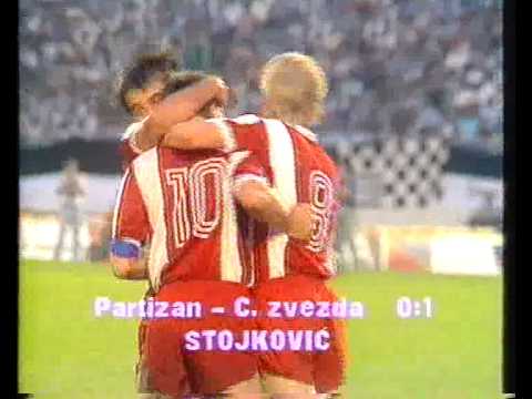Partizan - Crvena Zvezda 2-3 (1987) 81 derbi - Dragan Stojkovic Piksi